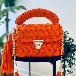 Handmade bag/Crochet bag/Crochet handbag/Hand knitted bag/Shoulder bag